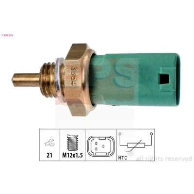 Imagen de EPS 1.830.354 Sensor de Temperatura del Refrigerante Made in Italy OE Equivalent RENAULT: CLIO 3