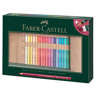 Imagen de Faber Castell 110030 Estuche Enrollable con 30 Lapices de Colores Polychromos