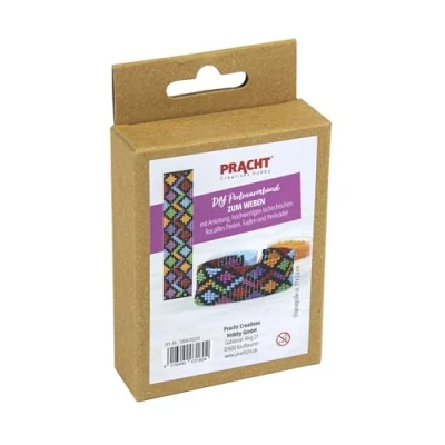Imagen de Pracht Creatives Hobby 5884 00201 Kit de Manualidades para Crear una Pulsera, Cuentas Miyuki Negras y Colores, tamaño Total Aprox. 17 x 2,6 cm, Multicolor, One Size