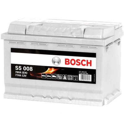 Imagen de BOSCH S5 0 092 S50 080 Batería de arranque 12V 77Ah 780A B13 AUDI: A4 B6 Berlina, B8 VOLKSWAGEN: Golf 5, CITROËN: C4 Grand Picasso 2