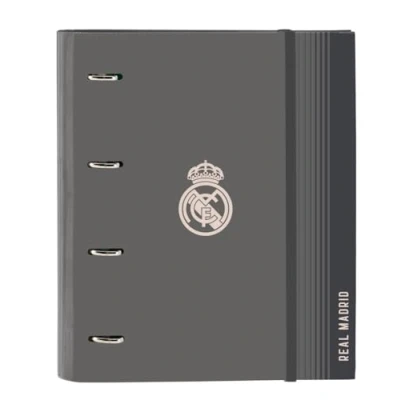 Imagen de Safta REAL MADRID 3ª EQUIPACIÓN 24/25 Carpeta 4 Anillas de 35 cm con 100 Hojas A4, Ideal para Niños Diferentes Edades, Cómoda y Versátil, Calidad Resistencia, 27x3.5x32