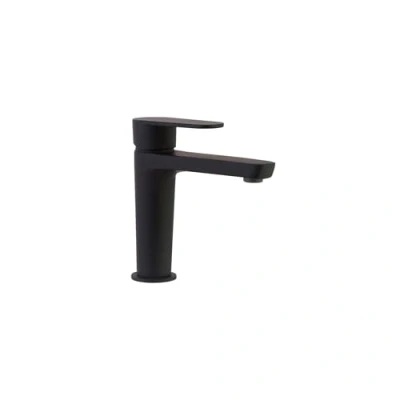 Imagen de Ramon Soler Grifo de Lavabo Monomando Negro Mate con Sistema S2 Ahorro Agua Serie Alexia