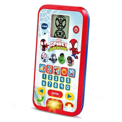 Imagen de VTech Teléfono educativo de Spidey y su superequipo, Juguete para niños +3 años, Versión ESP