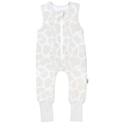 Imagen de TupTam Saco de Dormir con Piernas para Bebés 2.5 Tog, Estampado leopardo beige pie reversible, 80 86