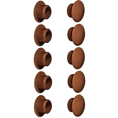 Imagen de cyclingcolors 10x Tapas embellecedor negro blanco gris marrón Capuchón tapones tapón tape inserción tapa (Ø10mm/ RAL 8007)