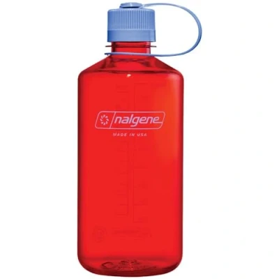 Imagen de Nalgene Botella de agua ligera Sustain Tritan, sin BPA, irrompible, para mochilero, senderismo, gimnasio, 907 ml, boca estrecha, mermelada naranja, 32 oz