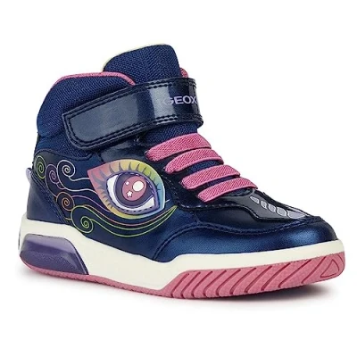 Imagen de Geox J INEK Girl, Zapatillas para Niñas, Navy/Multicolor, 27 EU