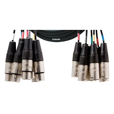 Imagen de CORDIAL Cable multipar 8 XLR Male/Female 3 m AUDIO