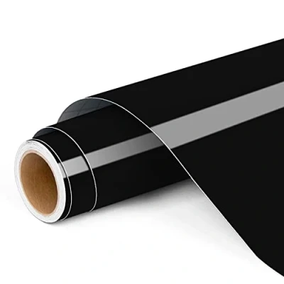 Imagen de vinilo permanente para Cricut, rollo de autoadhesivo negro 12 x 4 pies Cricut y Silhouette Cameo, decoración fiestas, calcomanías ventanas, del hogar