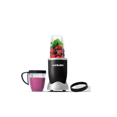 Imagen de nutribullet Original 600, Batidora personal, para hacer Smoothies, multifuncional, 600 W de potencia, vasos 700ml y 500ml, negro, NB606B