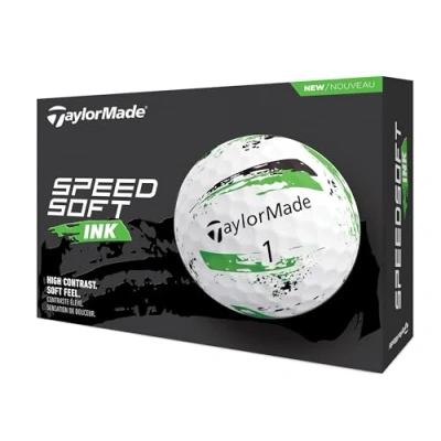 Imagen de TaylorMade TM24 SpeedSoft Ink GRN GLB dz Blanco y Verde