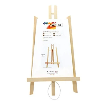 Imagen de Chely Intermarket Caballete sobremesa pintura 40 cm para uso inmediato Especial la presentación de lienzos y marcos. Ideal Eventos, Exhibiciones Convenciones(56817 0,15)