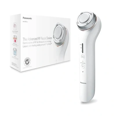 Imagen de Panasonic EH XR10NC803 Aparato facial avanzado con radiofrecuencia y tecnología ultrasónica, evita la aparicion de lineas expresion, Color Blanco, Talla única