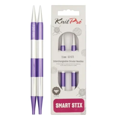 Imagen de KnitPro K42131 Agujas de Tejer: Circular: Intercambiables:, Metal, Colores Variados, 7 mm