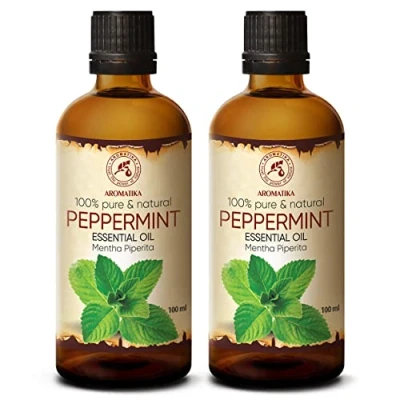 Imagen de Aceites Esenciales de Menta 200ml Mentha Piperita India 100% Puro &amp; Natural Fragancias para Hogar Mejor Aromaterapia Difusor Lámparas Aroma