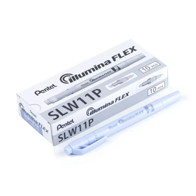 Imagen de Pentel Illumina Flex SLW11P Subrayador de dos puntas, color azul