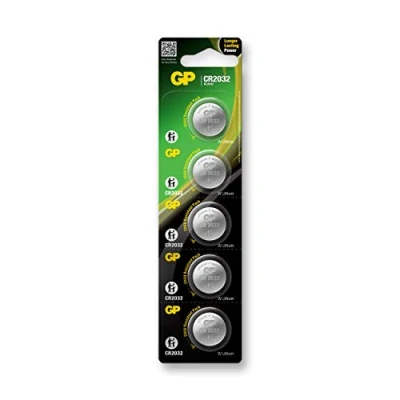 Imagen de GP Batteries Lithium Cell CR2032 Pilas (Litio, Button/coin, 3 V) Acero inoxidable, 5 unidades
