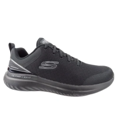 Imagen de Skechers Bounder 2.0 Nasher, Zapatillas Hombre, Malla Negra y Ribete Negro, 44 EU