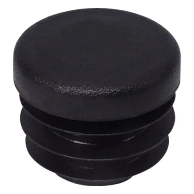 Imagen de SKIR&#039;CO (20 unidades) Insertos de tubo redondos 19 mm, tapones para postes valla, tapas plástico negro, tubo, negro RAL 9005