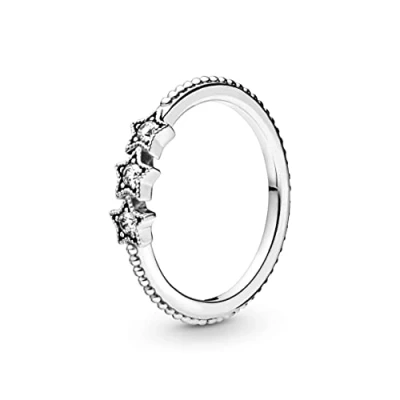 Imagen de Pandora Passions Anillo con diseño de estrellas celestiales plata ley circonitas cúbicas transparentes, talla 50