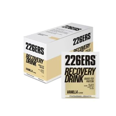 Imagen de 226ERS Recovery Drink Monodosis Recuperador Muscular con Proteína Whey, Creatina, Hidratos, Triglicéridos y L Arginina, Sin Gluten, Vainilla 15 unidades x 50 gr