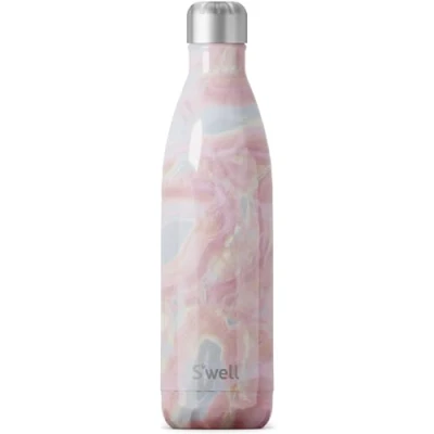 Imagen de S&#039;well Botella de agua acero inoxidable con aislamiento al vacío, Unisex adulto, Bidón, 10025 B18 14265, Geode Rose, 750 ml