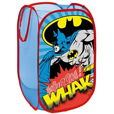 Imagen de ARDITEX Cesta Plegable Infantil Batman, Organizador Rectangular con Asas para Almacenaje de Ropa y Guardar Juguetes, Flexible, Ligero Resistente 36 x 58 cm