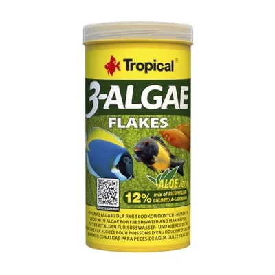 Imagen de Tropical de 3 Algae Flakes, 1er Pack (1 x 250 ml)