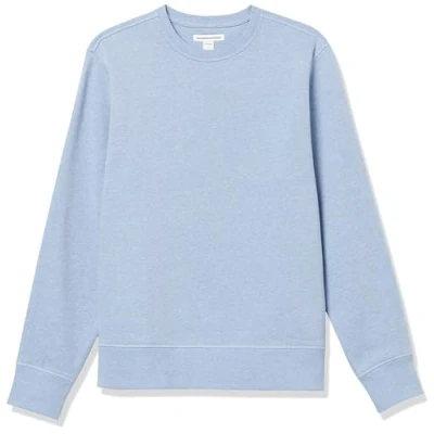 Imagen de Amazon Essentials Sudadera de Forro Polar con Cuello Redondo (Disponible en Tallas Grandes y Largos Especiales) Hombre, Azul Claro Mezcla, XXL