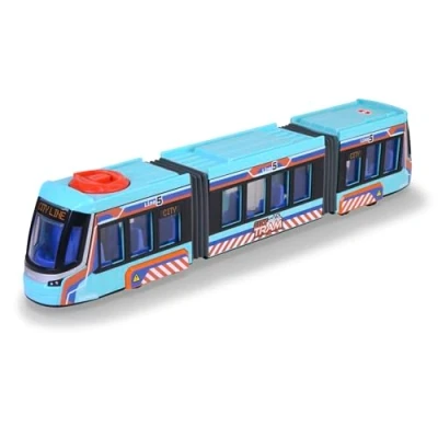 Imagen de Dickie Tranvía Urbano Siemens, Vehículo de Juguete 41cm, Gran con Ruedas, Maqueta tranvía, Control Dirección y Apertura Puertas, A Partir 3 Años (203747016)