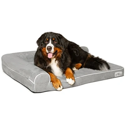Imagen de PetFusion Betterlounge Cama de Espuma viscoelástica para Perros, cómoda con Forro Impermeable y Funda extraíble, Talla XL (112 x 86 19 cm)