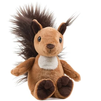 Imagen de Schaffer Knuddel mich! Peluche Ardilla Luzy, Color marrón/Blanco, Größe M 25 cm (Rudolf Collection 5691)