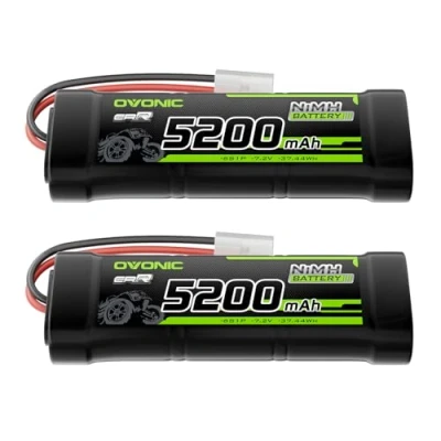 Imagen de OVONIC Batería de 7,2 V RC NiMH 5200 mAh con conector TMY para Auto Truck Truggy