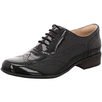 Imagen de Clarks Hamble Oak, Zapatos de cordones brogue Mujer, Black Patent, 37 EU
