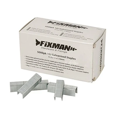 Imagen de Fixman 810318 graffette zincate 10j, argento, set di 5000 pezzi