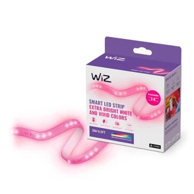 Imagen de Tira LED WiZ 2m, Luz blanca y colores, WiFi, Tecnología SpaceSense, Compatible con Alexa Google Home