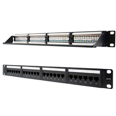 Imagen de NanoCable 10.21.3124 Panel de parcheo 24 puertos RJ45 Cat.6 UTP