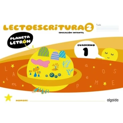 Imagen de Planeta Letrón Lectoescritura Nivel 2 Cuaderno 1 Pauta 4 Años Años)