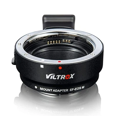 Imagen de VILTROX EF EOS M Adaptador de Montura Objetivo Enfoque Automático Compatible con Canon EF/EF S Lente a (EF Mount) Cámara M1 M2 M3 M5 M6 M10 M50 M100