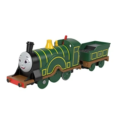Imagen de Fisher Price Thomas y Sus Amigos, Locomotorizada Emilia, Tren con Pilas, depósito de carbón, Coleccionable, Juguete Infantil, a Partir 3 años, HHN41