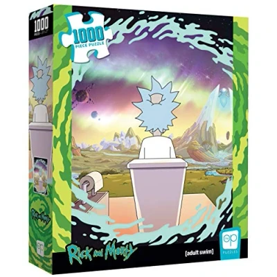 Imagen de USAopoly Rick &amp; Morty Shy Pooper 1,000 Piece Puzzle and Mory Puzzel, Multicolor (PZ085 666 002000 06)