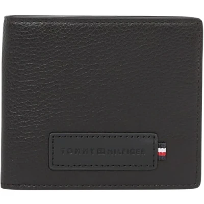 Imagen de Tommy Hilfiger Cartera Hombre Premium Mini Wallet de Piel, Negro (Black), Talla Única