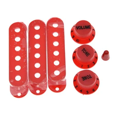 Imagen de KAISH Red ST Strat Cubiertas para pastillas y tapa de 5 vías