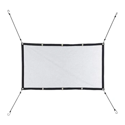 Imagen de Relaxdays Auto Trennnetz für Hunde Red Perros para Coche, Malla Separadora Mascotas, Separación Maletero Universal, Gomas Tensoras, PP, Negro, Caucho, 1 Unidad