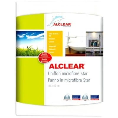 Imagen de ALCLEAR 950007 Paño de ultramicrofibra multiusos,tamaño mini,para casi todas las superficies,baño,inodoro,hogar,oficina doméstica,paño microfibra con alto poder limpieza,32 x 32 cm,blanco