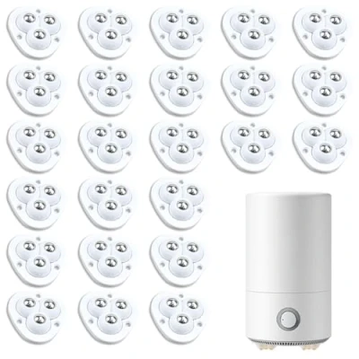 Imagen de MININUSI 28 Pcs Rueda Adhesiva Negra para Muebles Ruedas de Bolas Acero Giratorias Pequeñas Adhesivas Autoadhesivas 360 Mesita Caja, 28x Adhesivos