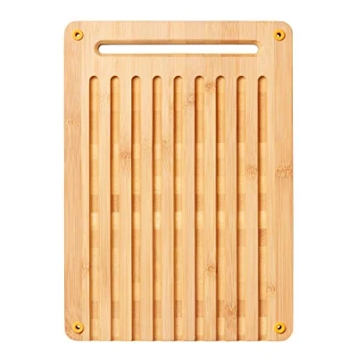 Imagen de Fiskars Tabla de cortar Bambú, Functional Form, Con dos caras, Dimensiones: 35 x 25 1,5 cm, 1059230