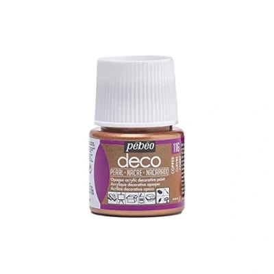Imagen de PEBEO Pintura acrílica multisoporte Color Opaco Acabado nacarado Cobre 45ml