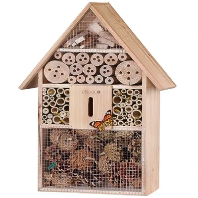 Imagen de Deuba Hotel de Insectos Madera XXL observatorio 31x48x10cm Casa Natural para bichos