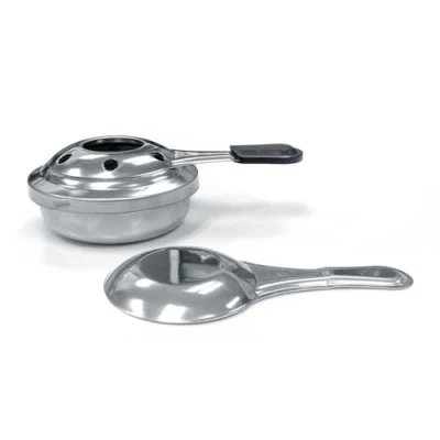 Imagen de HENDI quemador de pasta/gel combustible para fondue, 2 unidades, ⌀92x(H) 40mm, acero inoxidable